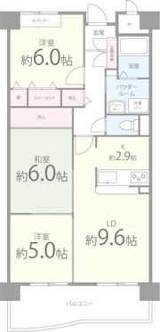 シーズモアの間取り画像