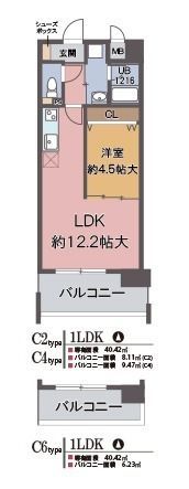 リーゾ エ パーネの間取り画像