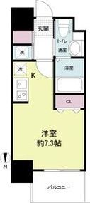 ドゥーエなんば南の間取り画像