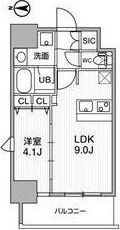 gm難波ウエストD.C.の間取り画像