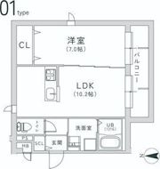 TRICERA Courtの間取り画像