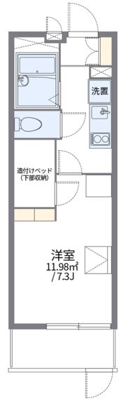 レオパレス見付山の間取り画像