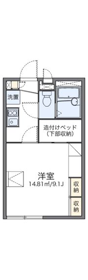レオパレス久宝寺の間取り画像
