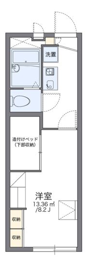 レオパレスバウム フェルドの間取り画像