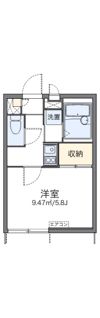 レオパレスピアーチェの間取り画像