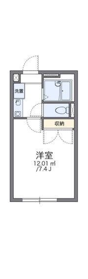 レオパレスクリスタルIIの間取り画像