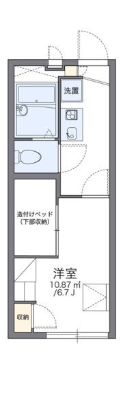 レオパレスさきの間取り画像