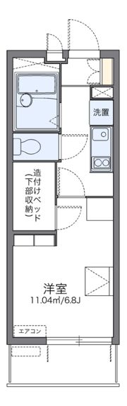 レオパレスおおさか御崎IIの間取り画像
