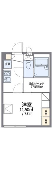 レオパレスKアンドSの間取り画像