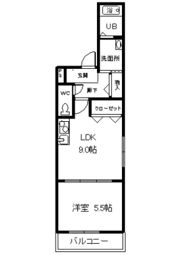 フジパレス寺田町II番館の間取り画像
