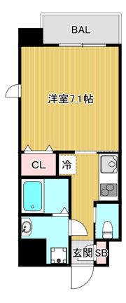 フォレストガーデン天満橋Iの間取り画像