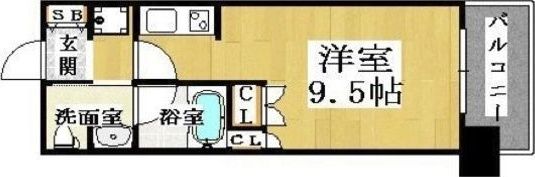 CITY SPIRE難波WESTの間取り画像