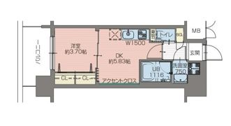 プレジオ難波の間取り画像