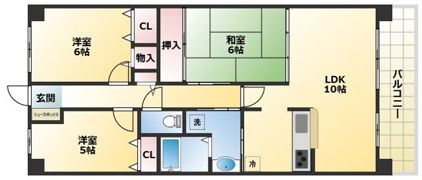 ユニハイム喜連の間取り画像