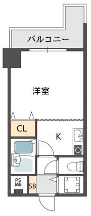 レジデンス川原の間取り画像