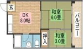 旭ヶ丘マンションの間取り画像