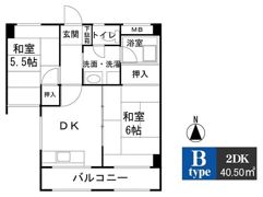 ハイツニュープラザの間取り画像