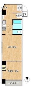 朝日プラザ西道頓堀の間取り画像