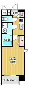 レジュールアッシュ都島の間取り画像