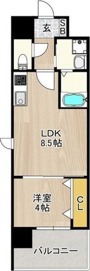 レクシア堺東の間取り画像
