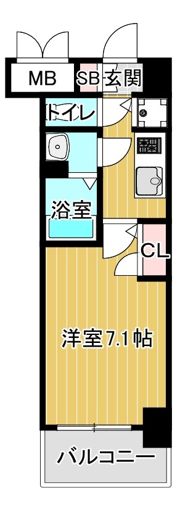 クレストタップ京橋の間取り画像