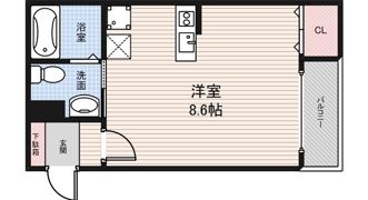 CASA堺東の間取り画像