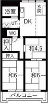 プレジール堺の間取り画像