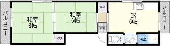三軒家東1丁目ビルの間取り画像