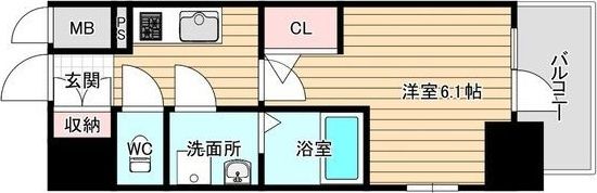エスリード大阪リエートの間取り画像