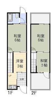 北島貸家の間取り画像