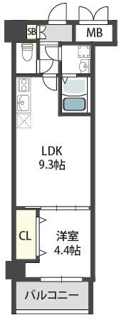 グランパシフィック北巽の間取り画像