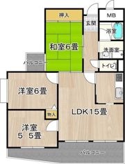 フレアコート京橋の間取り画像