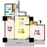 カスタリアタワー長堀橋の間取り画像