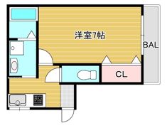 若葉マンションの間取り画像