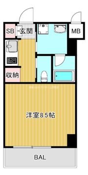 城北テラスの間取り画像