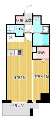 ミラージュパレス天王寺堀越町の間取り画像