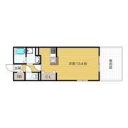 フラット桃ヶ池の間取り画像