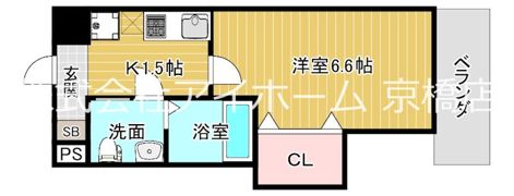 ラグゼ桜ノ宮の間取り画像