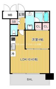 プレジオ都島北通の間取り画像