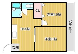クリスタルハイツの間取り画像