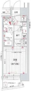 ラシュレエグゼ本町の間取り画像