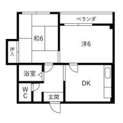レジデンス朝日の間取り画像