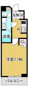 Lasante京橋（旧:エスティメゾン京橋）の間取り画像