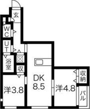 St.Residence七道の間取り画像
