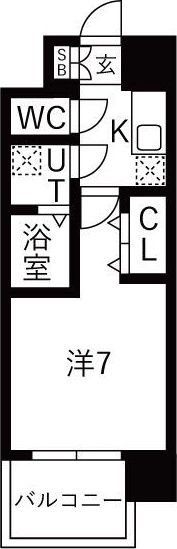 レジュールアッシュあびこの間取り画像
