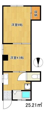 コーポ富士の間取り画像