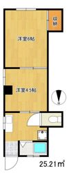 コーポ富士の間取り画像