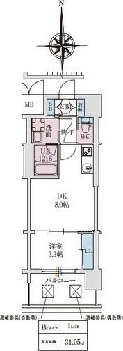 スプランディッドあびこ駅前DUEの間取り画像
