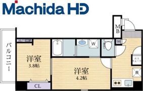 エヌエムスワサントディスの間取り画像