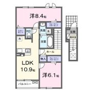 サニーハイツ タカの間取り画像